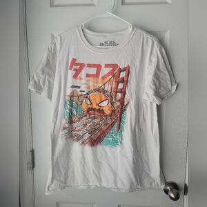 Tacozilla T-Shirt By Ilustrata Black Label Short Sleeve Crew Neck T-shirt SZ L